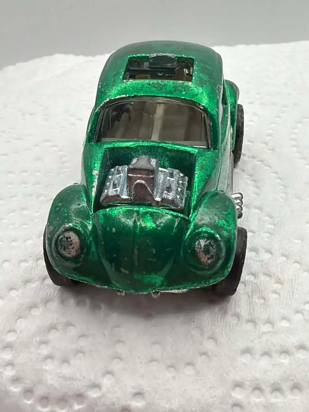 Vintage 1967 Hot Wheels Redline Custom Volkswagen Green Bug